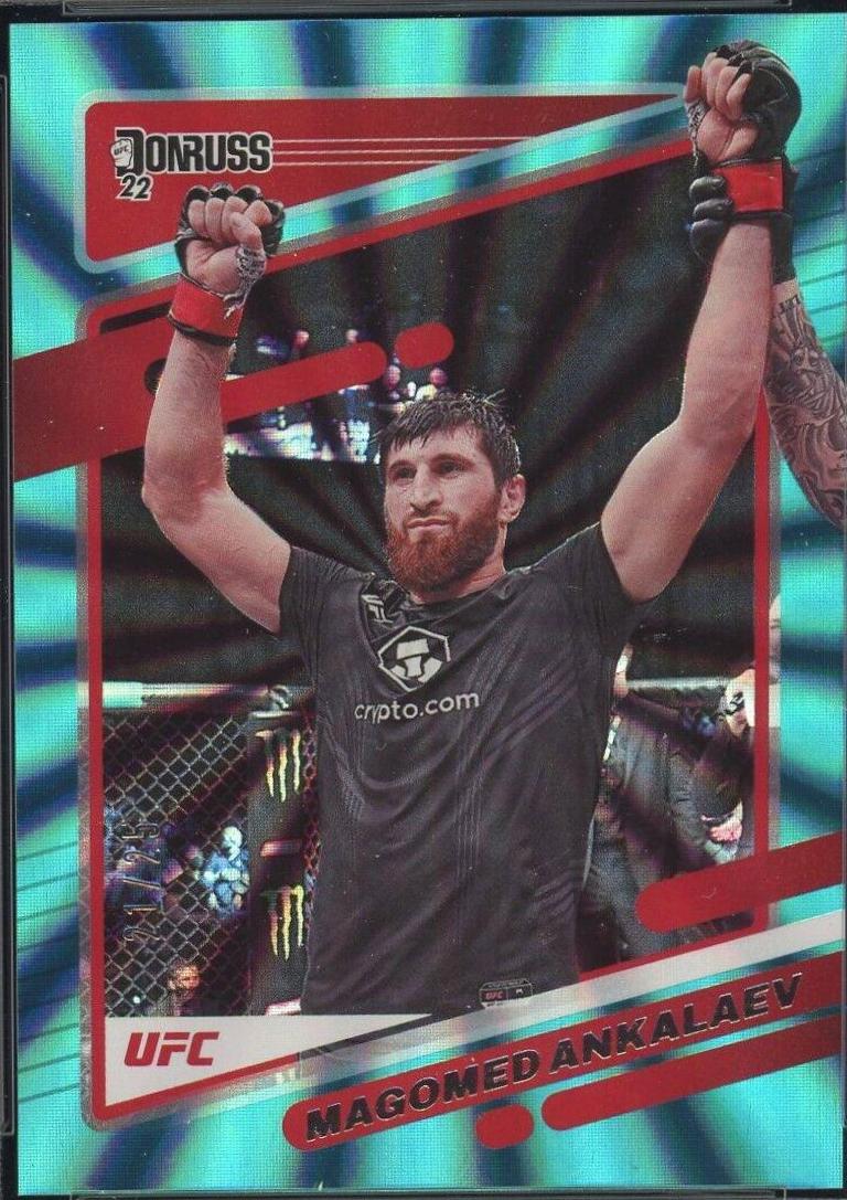 Magomed Ankalaev 2022 Panini Donruss UFC Base #44 Teal