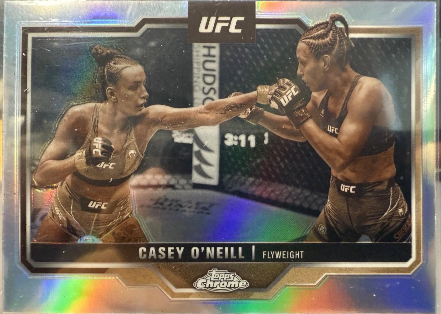Casey O'Neill 2025 Topps Chrome UFC Base #133 Sepia Refractor