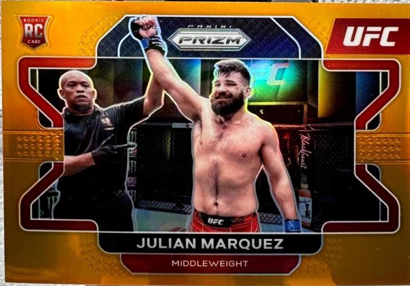Julian Marquez 2022 Panini Prizm UFC Base #34 Orange