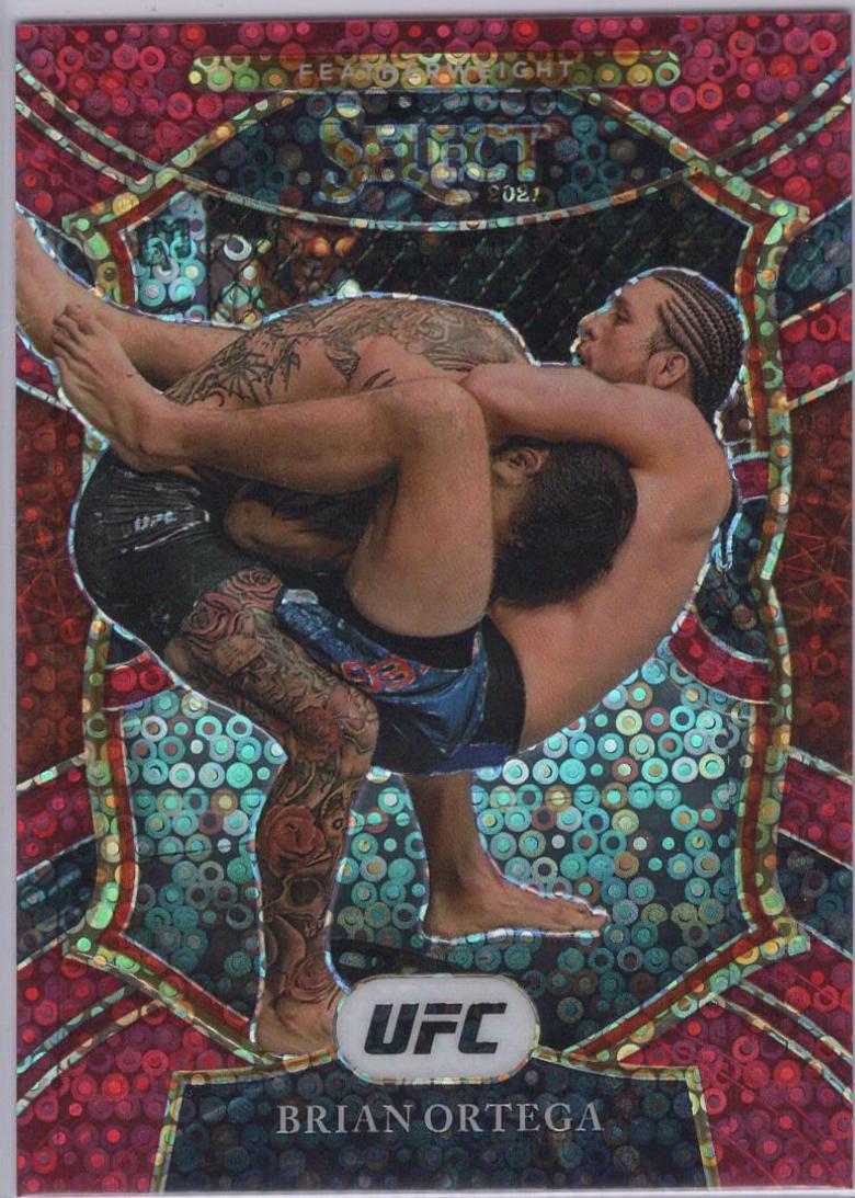 Brian Ortega 2021 Panini Select UFC Concourse #8 Red Disco