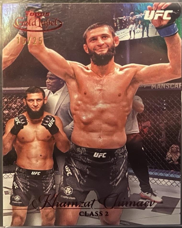 Khamzat Chimaev 2024 Topps Gold Label UFC Base Class II #23 Black