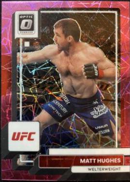 Matt Hughes 2023 Panini Donruss Optic UFC Base #100 Pink Velocity