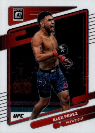 Alex Perez 2022 Panini Donruss Optic UFC Base #54 Gold Vinyl
