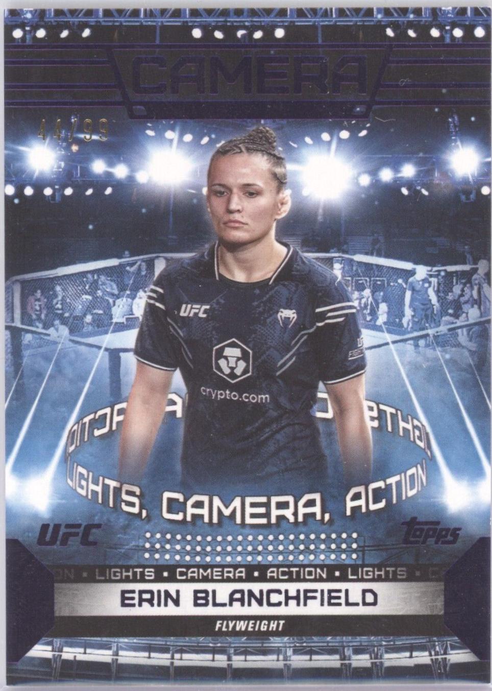 Erin Blanchfield 2024 Topps Knockout UFC Camera (Lights, Camera, Action) #CAM-13 Purple
