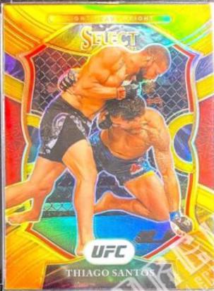 Thiago Santos 2021 Panini Select UFC Octagonside #257 Gold