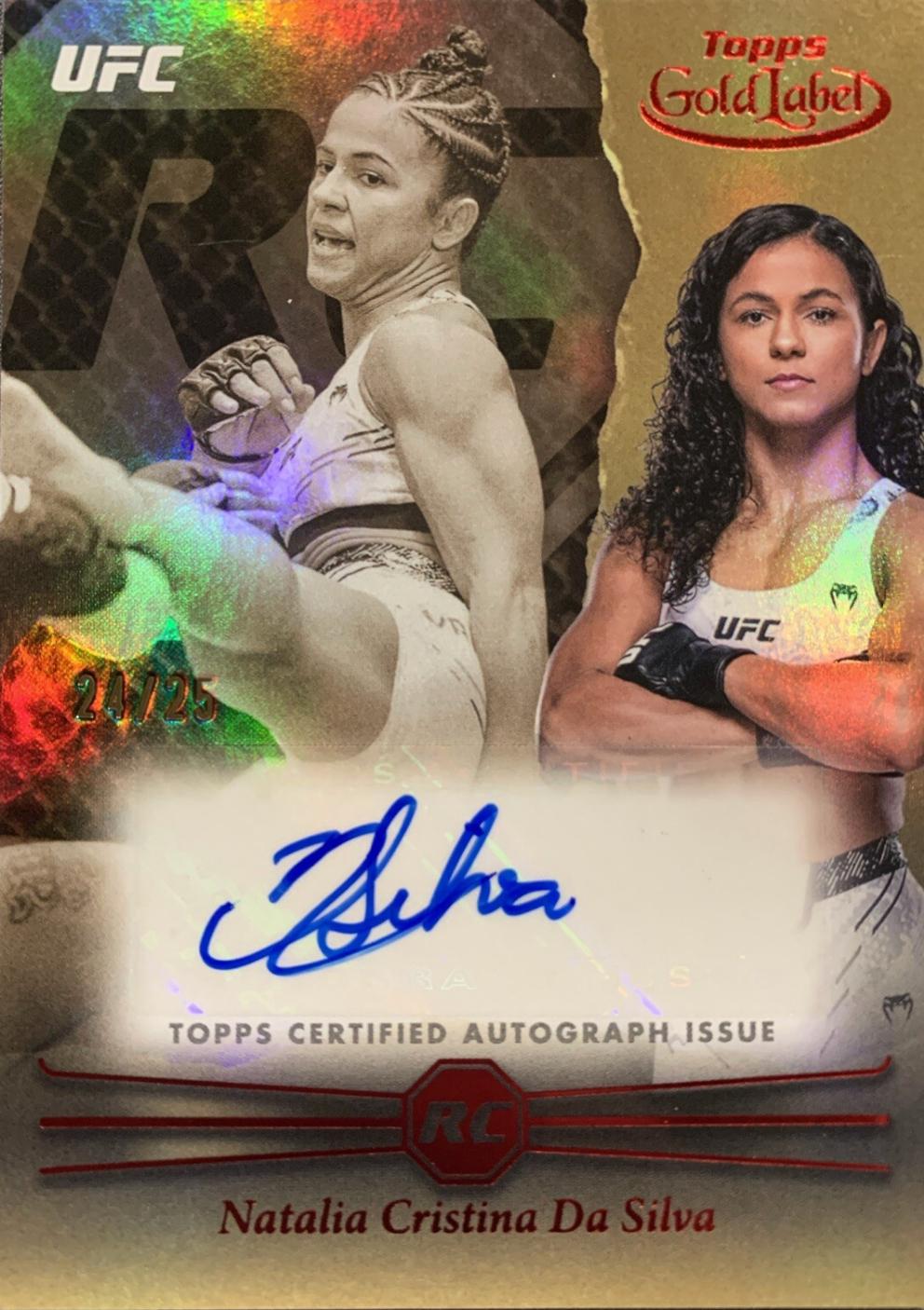 Natalia Silva 2024 Topps Gold Label UFC Rookie Autographs #RCA-NCD Red