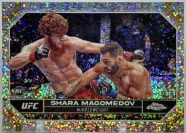 Shara Magomedov 2024 Topps Chrome UFC Base #141 Speckle Refractor