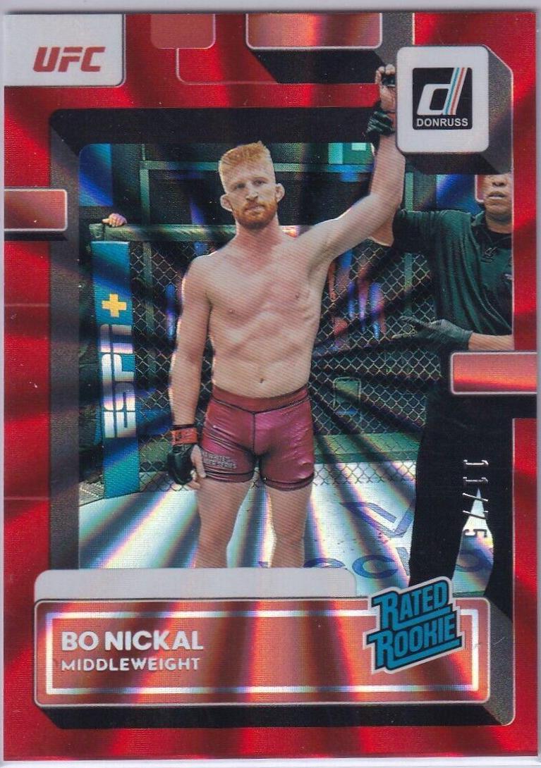 Bo Nickal 2023 Panini Donruss UFC Base #203 Red Laser