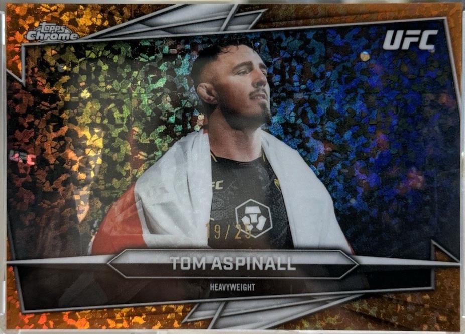 Tom Aspinall 2026 Topps Chrome UFC Base #80 Prism Refractor
