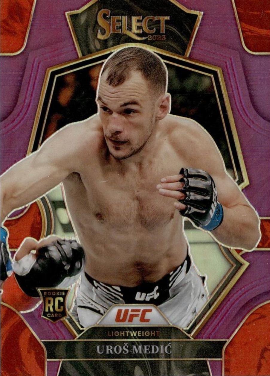 Uros Medic 2023 Panini Select UFC Premier Level #103 Purple