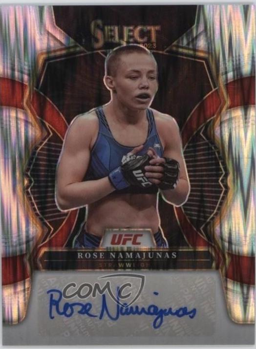 Rose Namajunas 2023 Panini Select UFC Signatures #1 Flash
