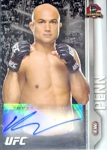 BJ Penn 2015 Topps UFC Champions Autographs #FA-BP Platinum