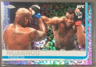 Francis Ngannou 2019 Topps Chrome UFC Base #55 Diamond Hot Box
