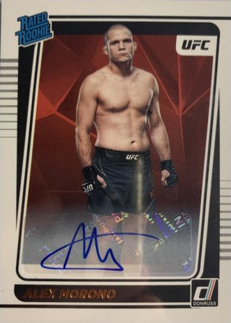 Alex Morono 2022 Panini Donruss UFC Rated Rookies Signatures #219 Green