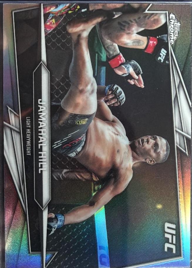 Jamahal Hill 2026 Topps Chrome UFC Base #95 Refractor