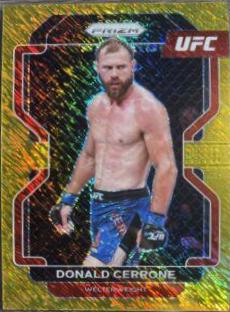 Donald Cerrone 2022 Panini Prizm UFC Base #113 Gold Shimmer