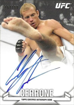 Donald Cerrone 2013 Topps UFC Knockout Knockout Autographs #KA-DC Mat