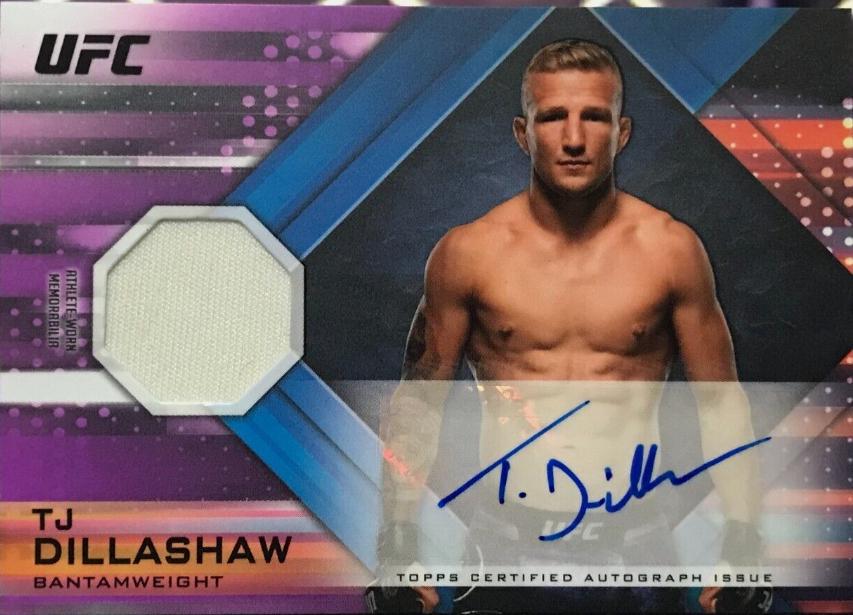 TJ Dillashaw 2019 Topps UFC Knockout Knockout Autographs #KA-TD Purple