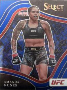 Amanda Nunes 2022 Panini Select UFC Octagonside #271 Blue Prizm
