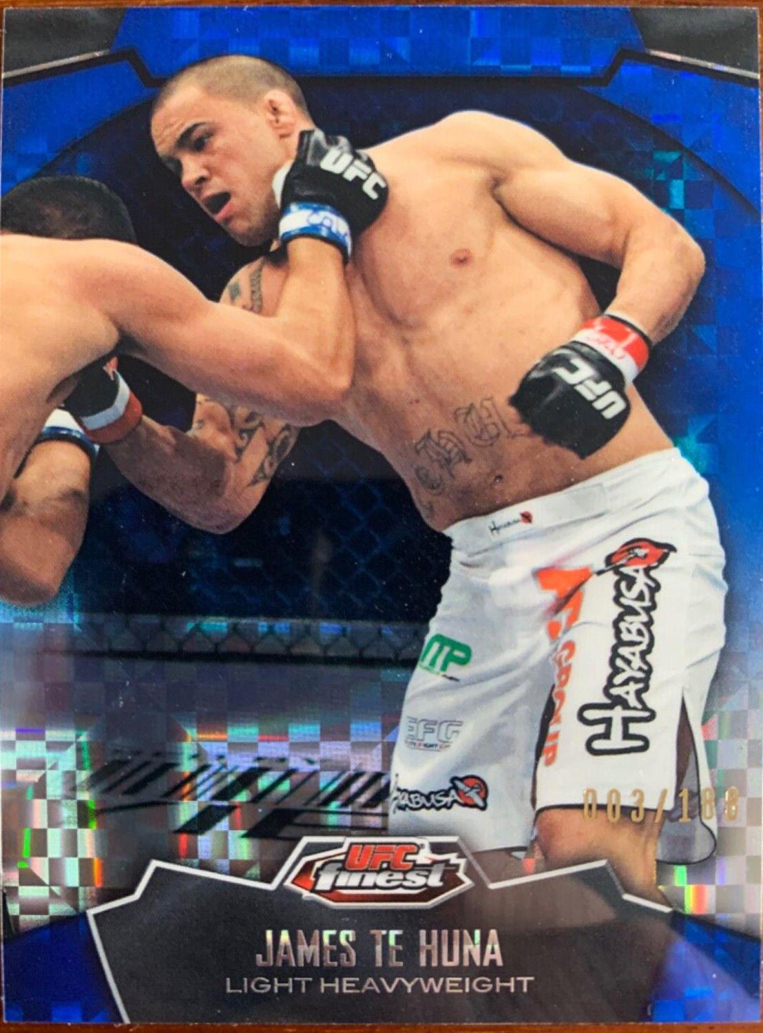James Te Huna 2012 Topps Finest UFC Base #13 Xfractor