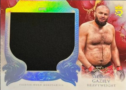 Shamil Gaziev 2025 Topps Royalty UFC Rookie Jumbo Relics #RJR-SG Blue