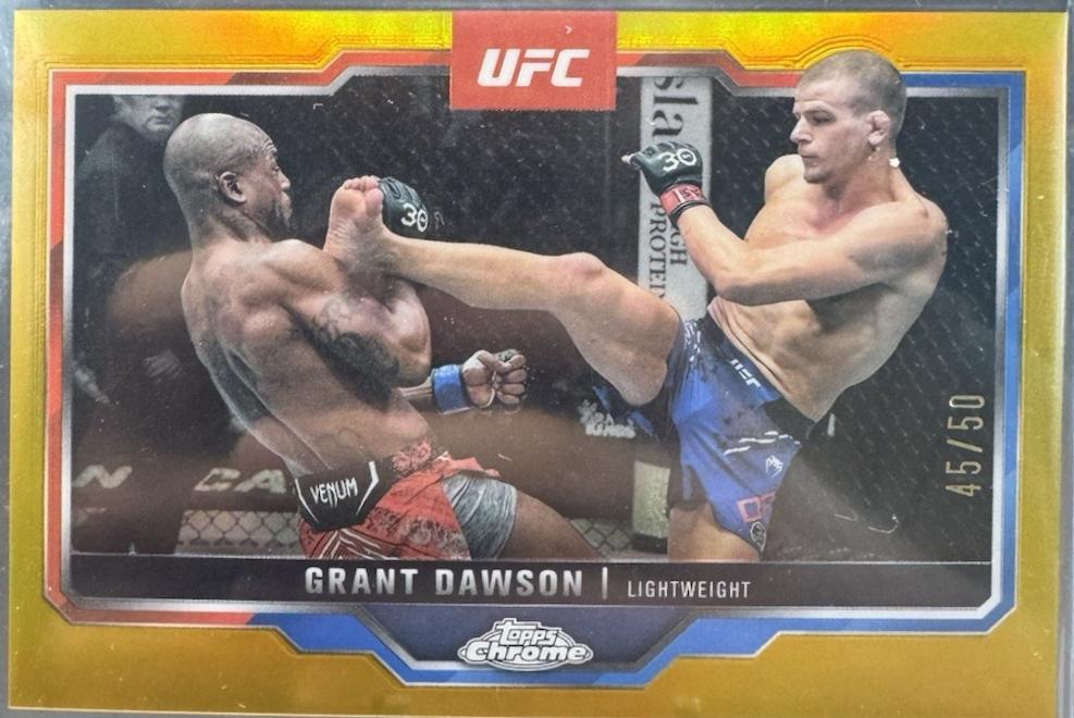 Grant Dawson 2025 Topps Chrome UFC Base #22 Gold Refractor