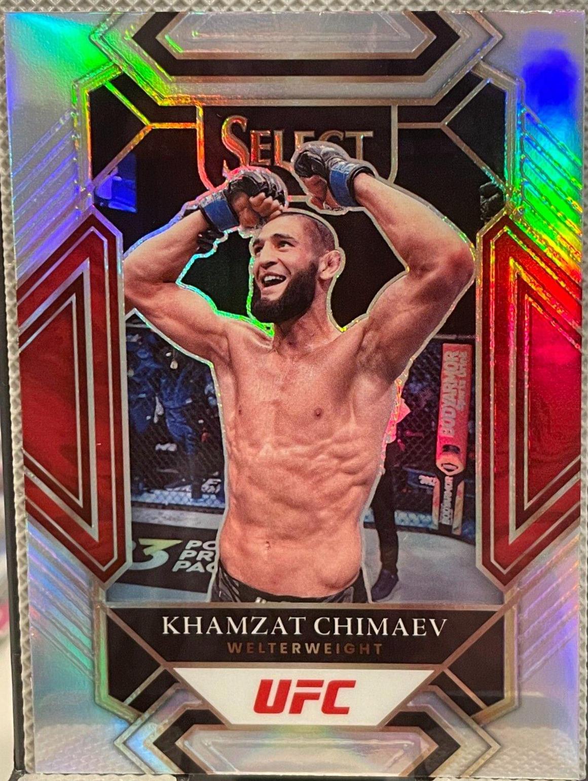 Khamzat Chimaev 2022 Panini Select UFC Mezzanine #362 Silver