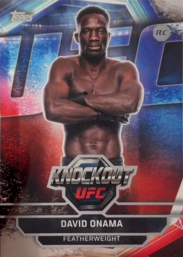 David Onama 2026 Topps Knockout UFC Base #61 Red