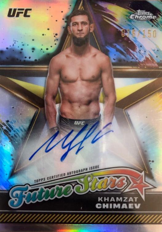 Khamzat Chimaev 2024 Topps Chrome UFC Future Stars Autographs #FSA-KCH Refractor