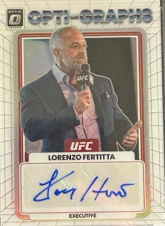 Lorenzo Fertitta 2023 Panini Donruss Optic UFC Opti-Graphs #5 Autograph