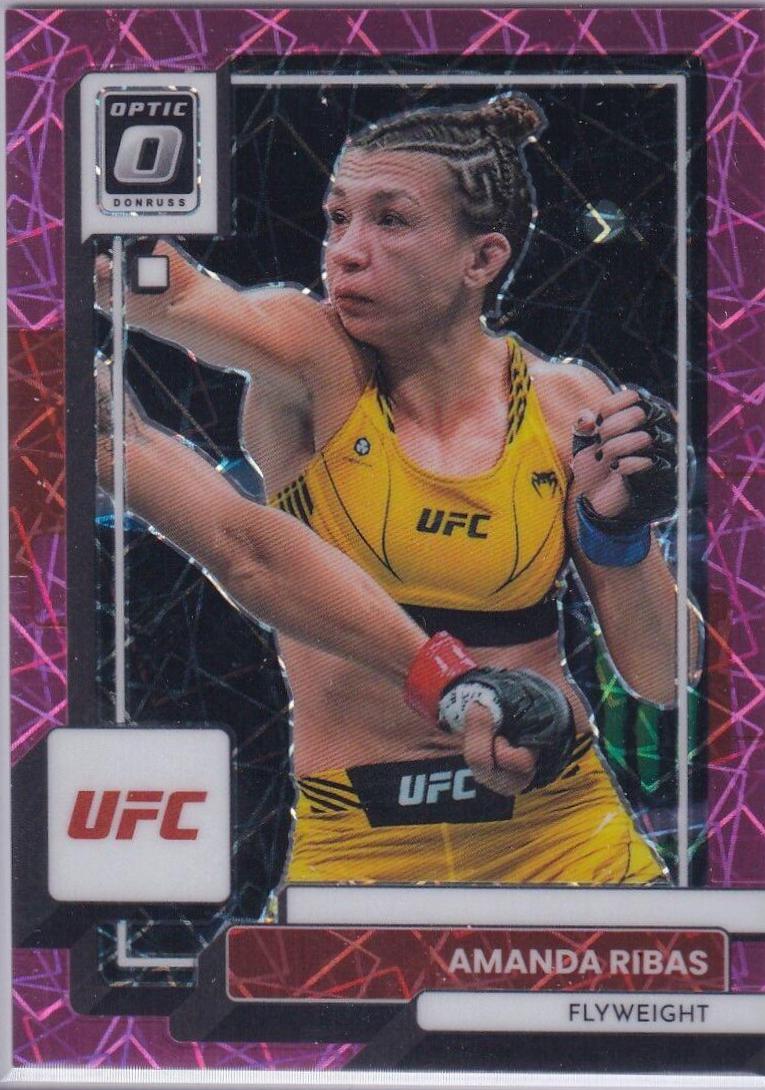 Amanda Ribas 2023 Panini Donruss Optic UFC Base #88 Pink Velocity