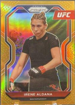 Irene Aldana 2021 Panini Prizm UFC Base #14 Orange
