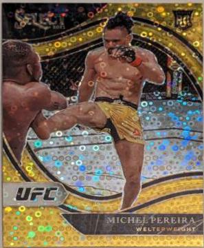 Michel Pereira 2021 Panini Select UFC Octagonside #262 Gold Disco