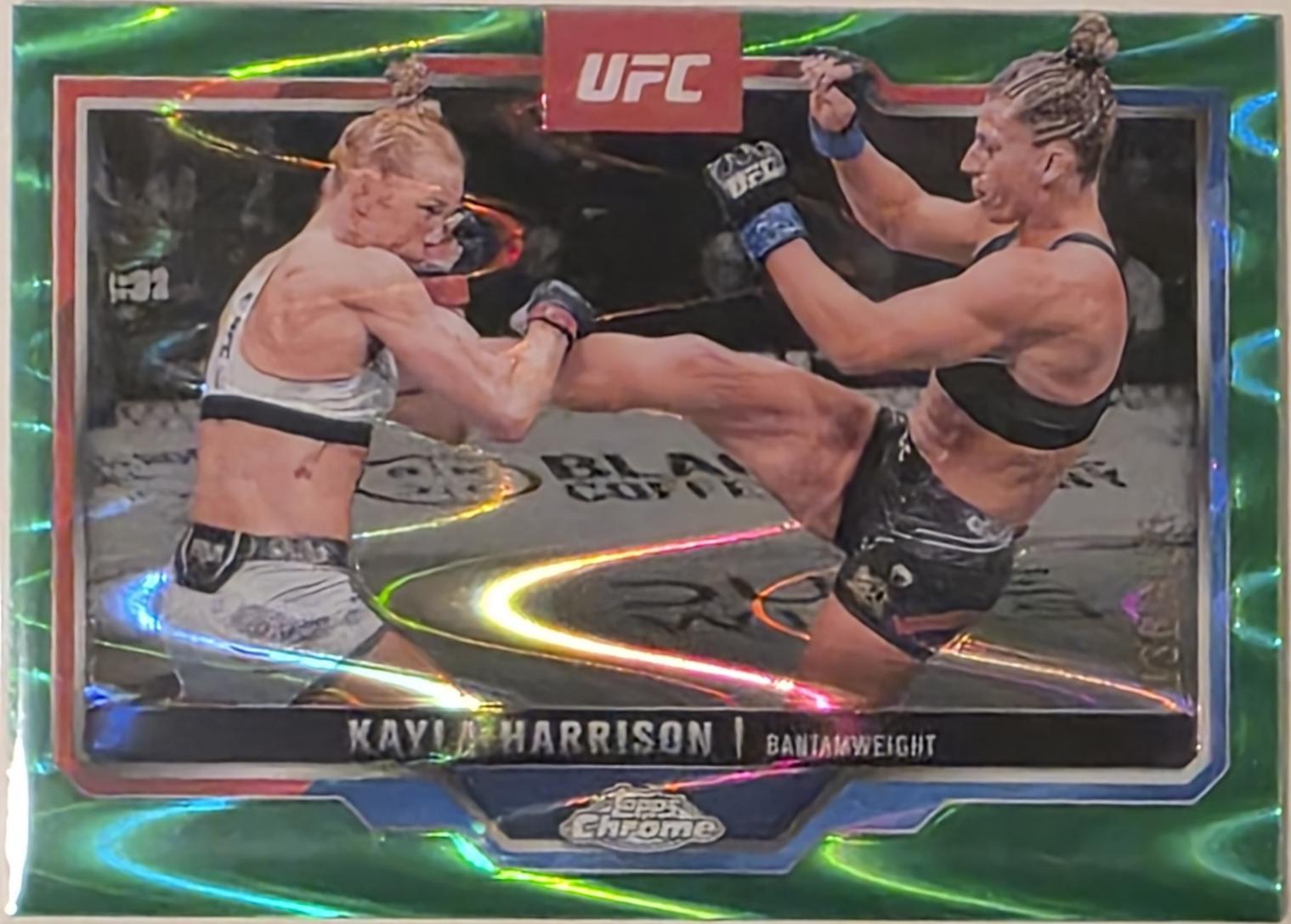 Kayla Harrison 2025 Topps Chrome UFC Base #172 Green Wave