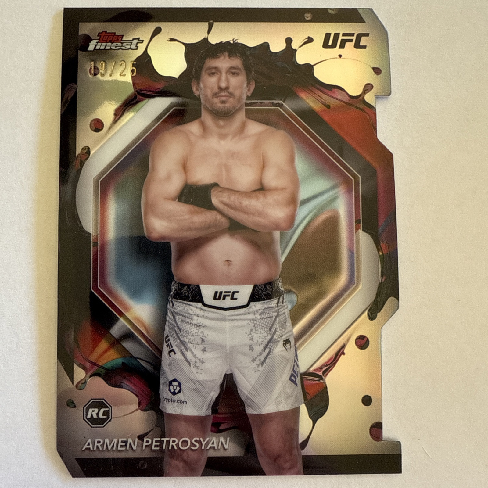 Armen Petrosyan 2024 Topps Finest UFC Base Rare #260 Die-Cut Refractor