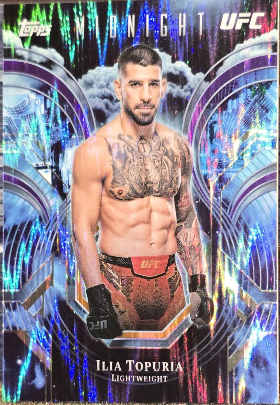 Ilia Topuria 2026 Topps Midnight UFC Night Watch #PC-22 Dusk