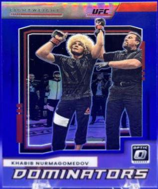Khabib Nurmagomedov 2022 Panini Donruss Optic UFC Dominators #10 Blue
