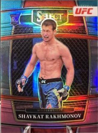 Shavkat Rakhmonov 2022 Panini Select UFC Concourse #84 Teal and Pink