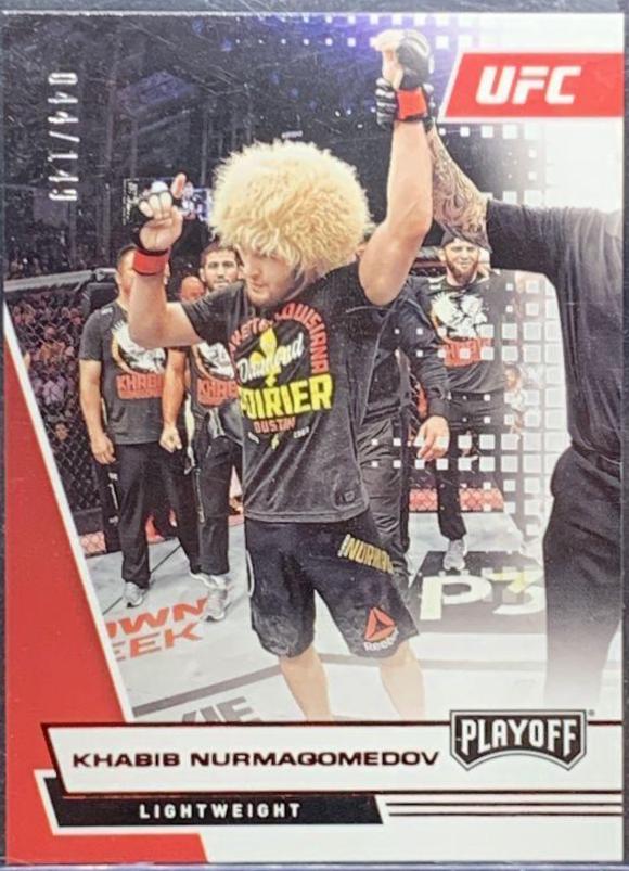 Khabib Nurmagomedov 2021 Panini Chronicles UFC Base Playoff #63 Red