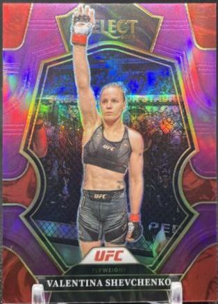 Valentina Shevchenko 2023 Panini Select UFC Premier Level #113 Purple