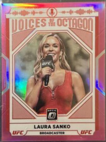 Laura Sanko 2022 Panini Donruss Optic UFC Base #124 Pink