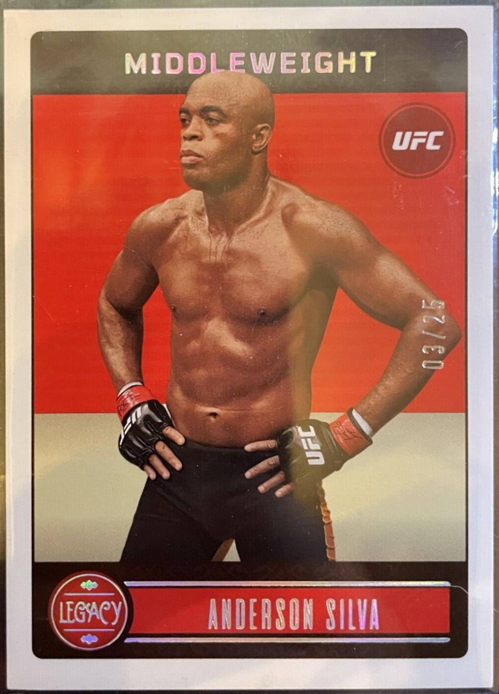 Anderson Silva 2023 Panini Chronicles UFC Base Legacy #147 Silver
