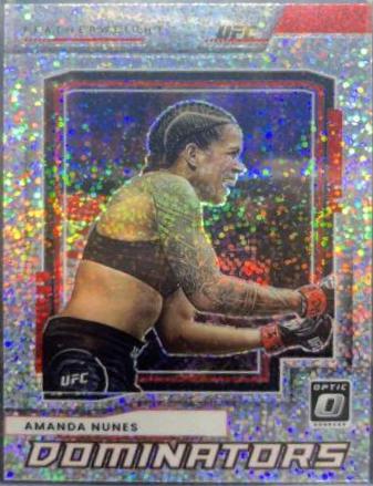 Amanda Nunes 2022 Panini Donruss Optic UFC Dominators #12 White Sparkle
