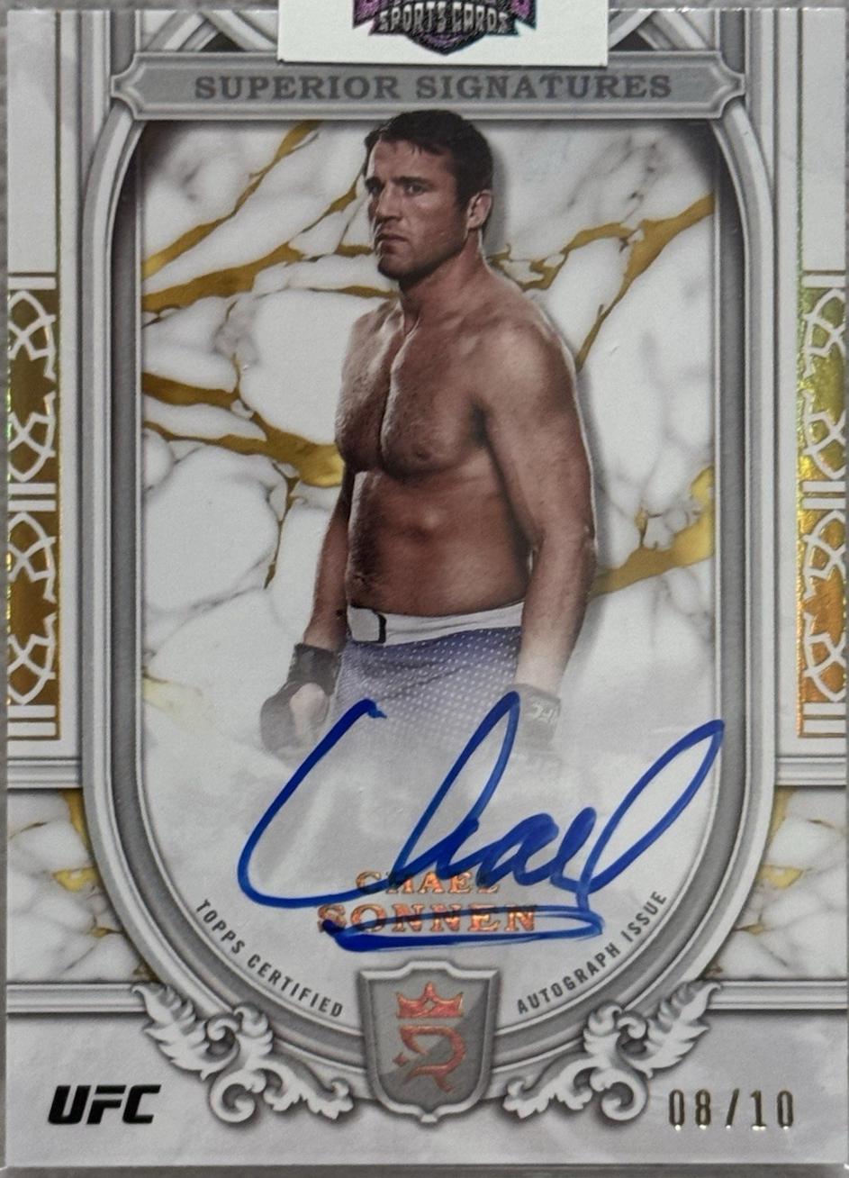 Chael Sonnen 2024 Topps Royalty UFC Superior Signatures #SS-CSN Platinum