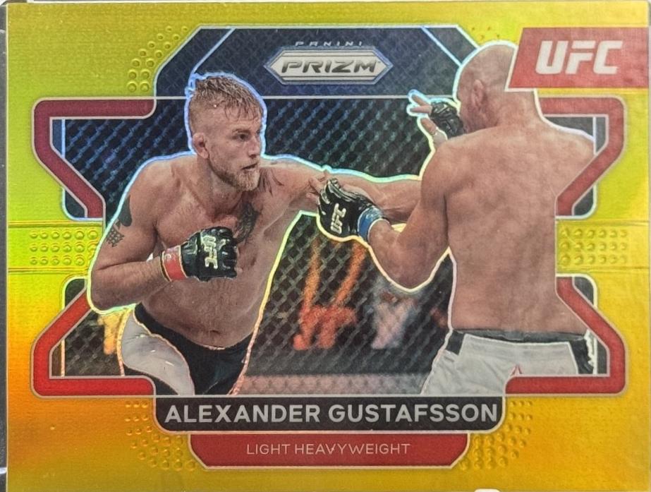 Alexander Gustafsson 2022 Panini Prizm UFC Base #35 Gold