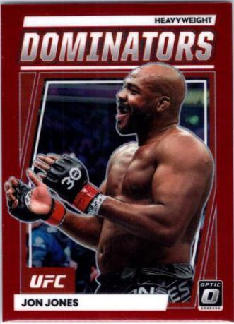 Jon Jones 2023 Panini Donruss Optic UFC Dominators #9 Red