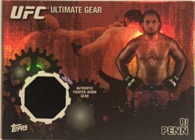BJ Penn 2010 Topps UFC Ultimate Gear Relics #UG-BP Onyx