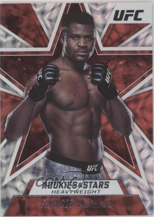 Francis Ngannou 2021 Panini Chronicles UFC Base Rookies and Stars #85 Asia