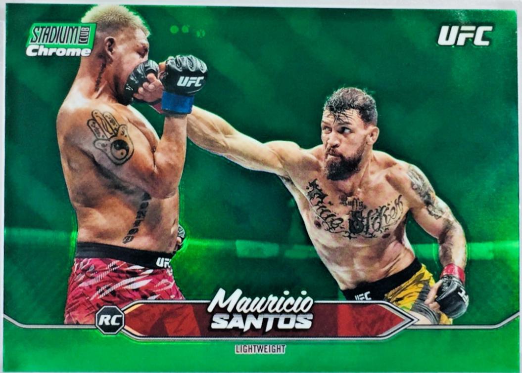 Mauricio Ruffy 2025 Topps Stadium Club UFC Base Chrome #C-105 Green Refractor