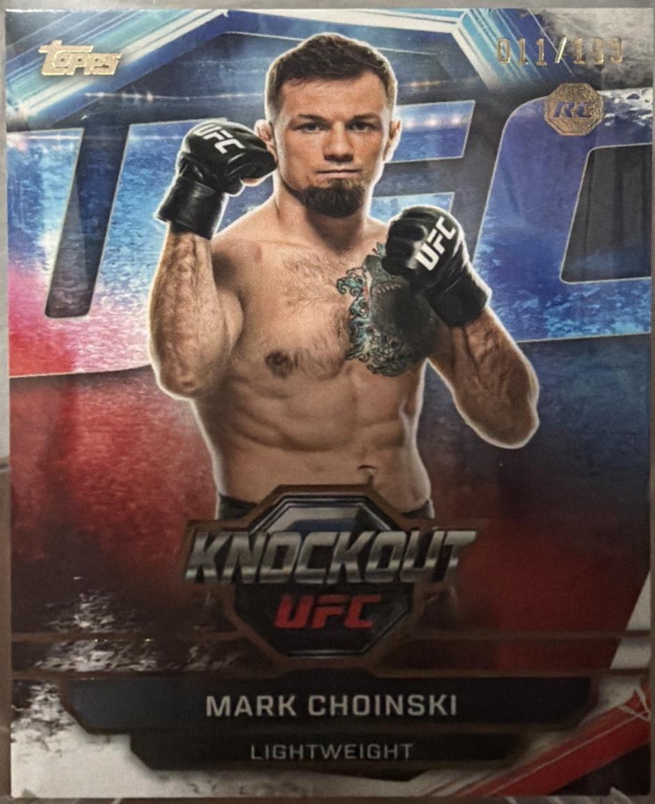 Mark Choinski 2026 Topps Knockout UFC Base #38 Gold
